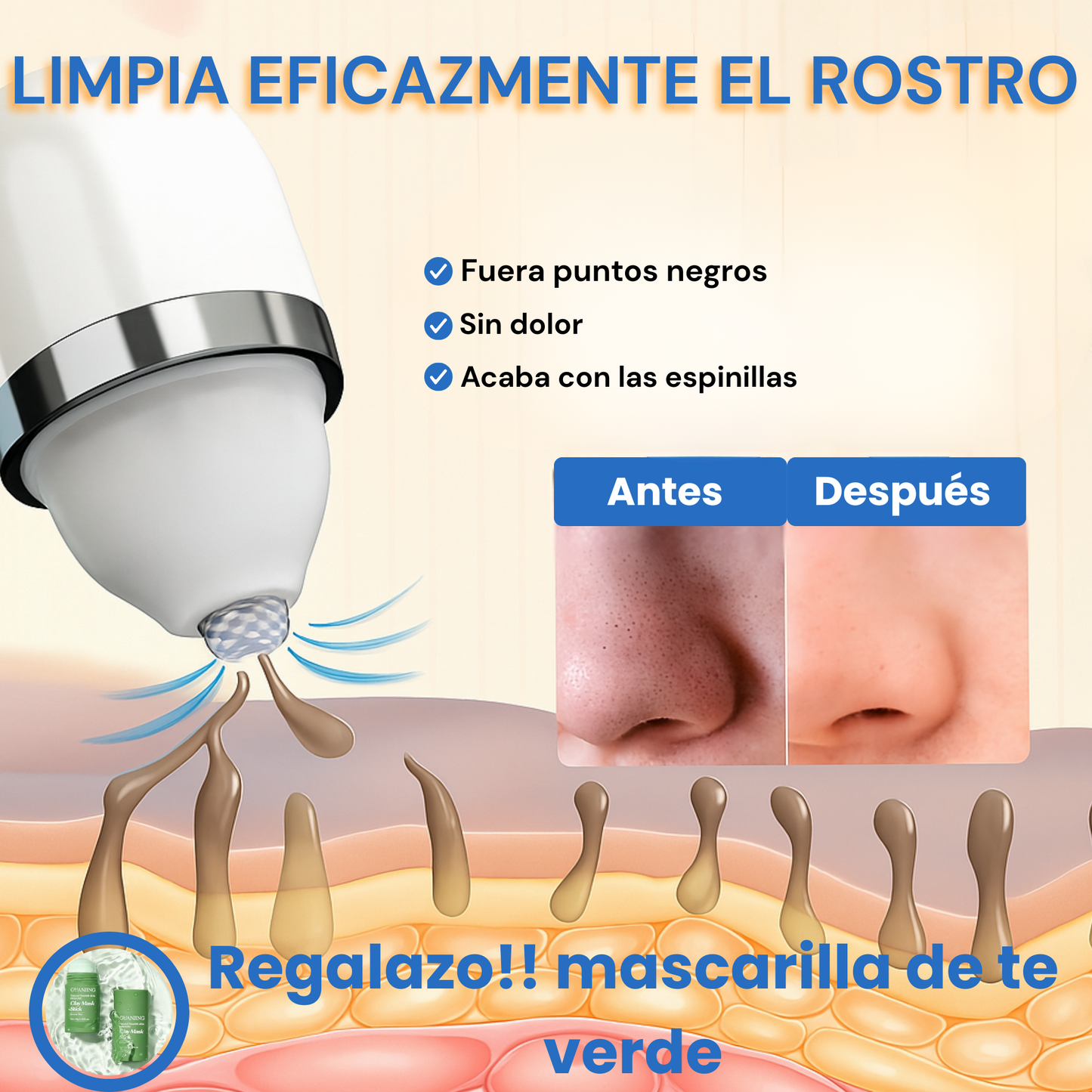DermaVibe™ + mascarilla te verde gratis